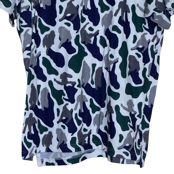 Adidas x NERD Pharrell Camo FreeLift Prime Climalite Size Large Short Sleeve Tee - Picture 3 of 7